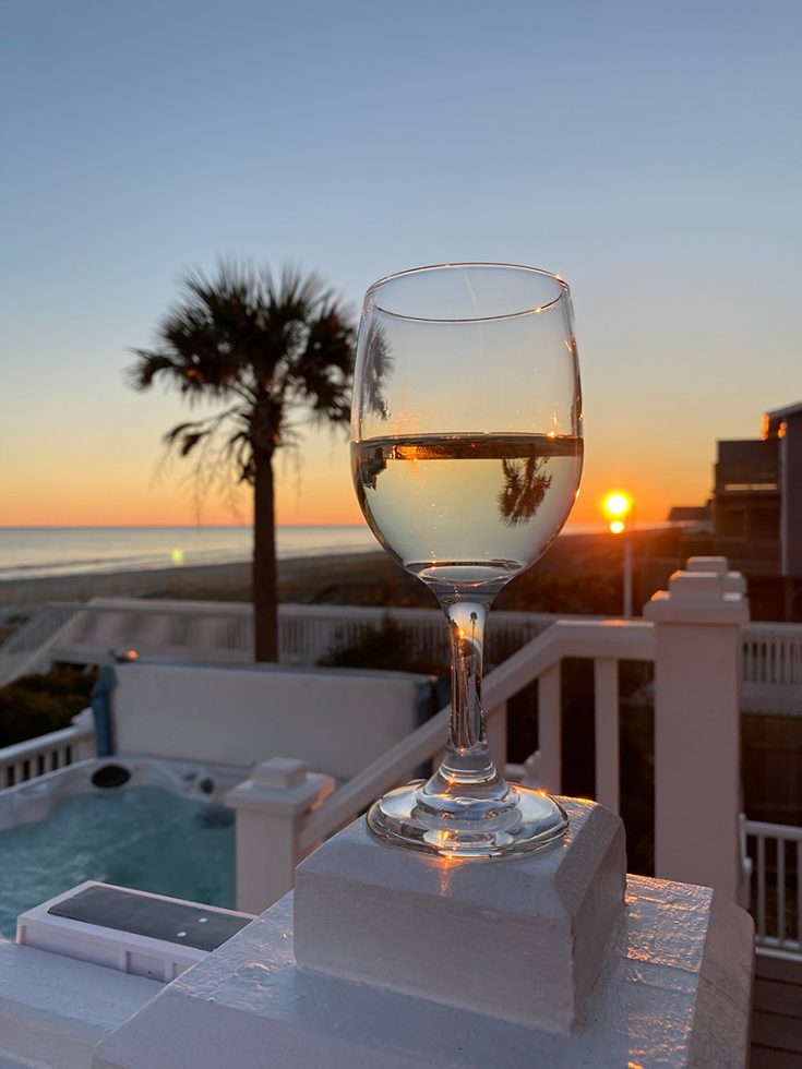 White Wine on the Beach